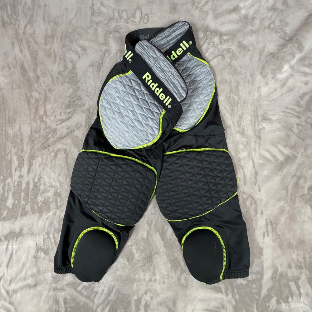 Riddell Power Integrated Football Pants Black Lime Green Adult Large 8053212